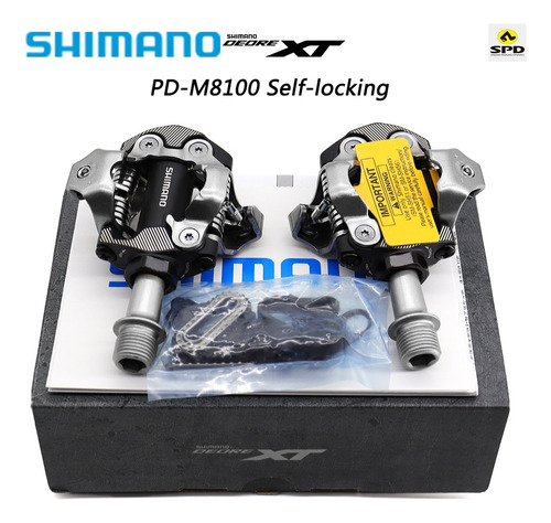 PEDALES SHIMANO DEORE XT M8100 INCUYE CALAS - Streetbike Chile