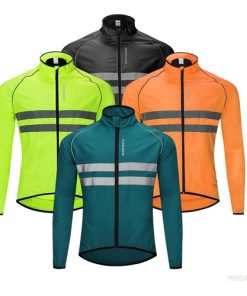 Cortavientos Chaqueta De Ciclismo Impermeable Wosawe Unisex