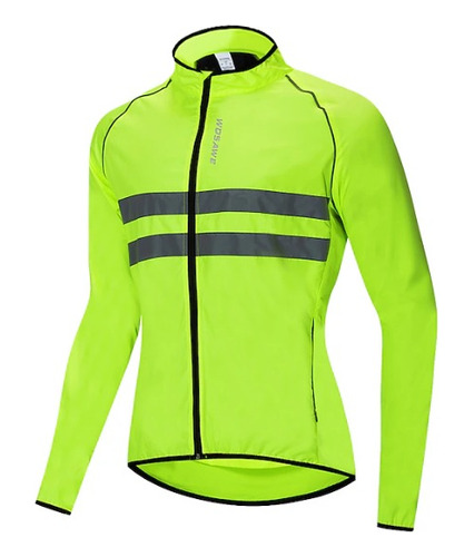 CORTAVIENTO CICLISMO NEGRO FLUOR WOSAWE