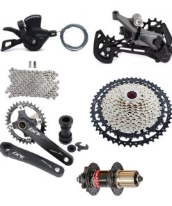 Transmisión 1x12 Shimano Deore + Bielas Ixf + Maza Novatec