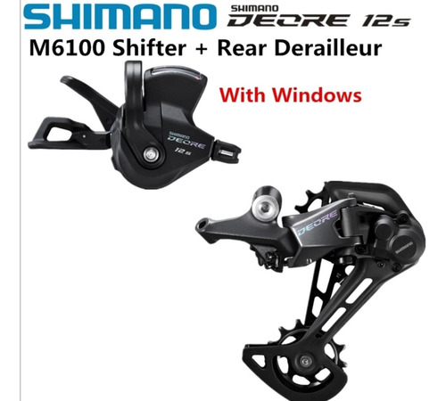 Kit Shifter Y Desviador 12 Velocidades Shimano Deore M6100