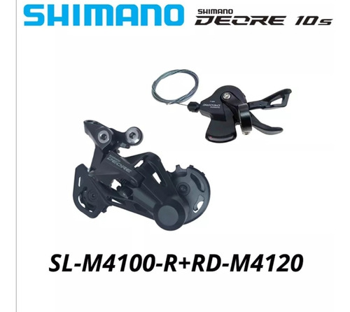 Shifter + Cambio Trasero Shimano Deore 10 Velocidades M4120