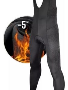 Calza T&eacute;rmica Con Tirantes Ciclismo Mtb Ruta Acolchado Gel