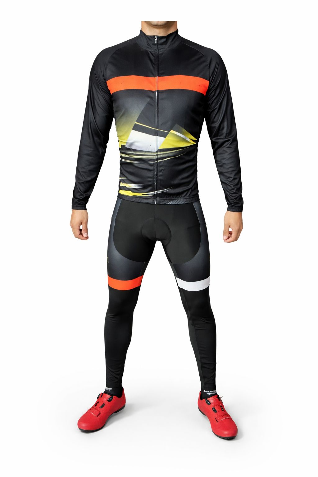 Conjunto Ciclismo Mtb Ruta Manga Larga Más Calza Tirantes