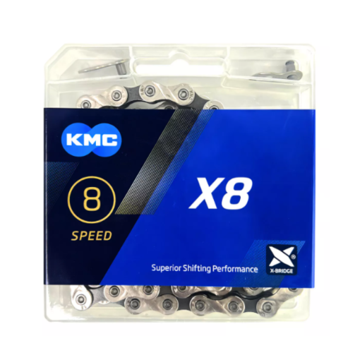 Cadena Kmc X8 Velocidades Con Eslabón Rápido 116 Link
