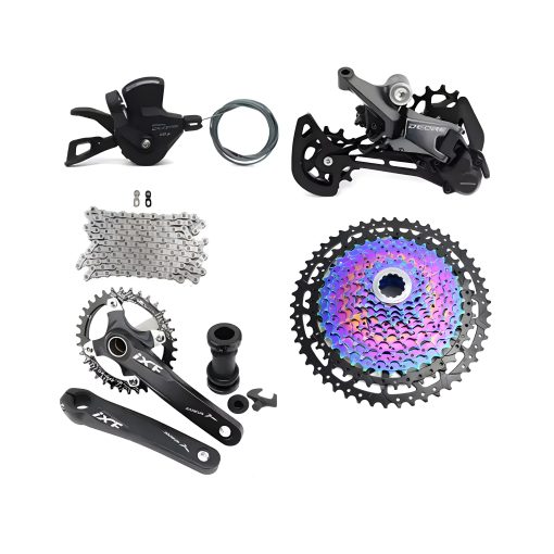 Transmisión 12 Velocidades Shimano Deore,Bielas, corona y Motor